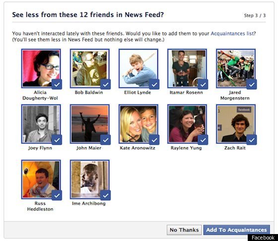 Facebook Acquaintance List Helps You Sort Friends Keep Some People Quiet Huffpost