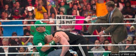 brock lesnar and john cena brawl