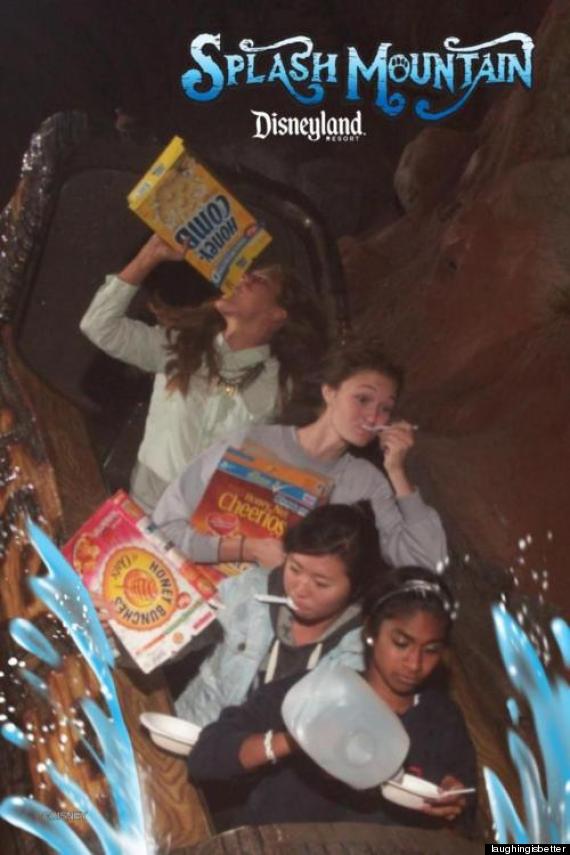 Teens Eat Breakfast Cereal On Disneyland's Splash Mountain (PHOTO) |  HuffPost Teen
