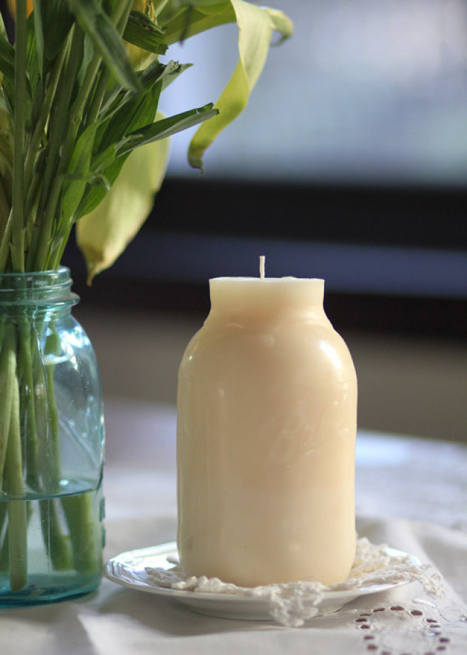 How to Make Mason-Jar Candles