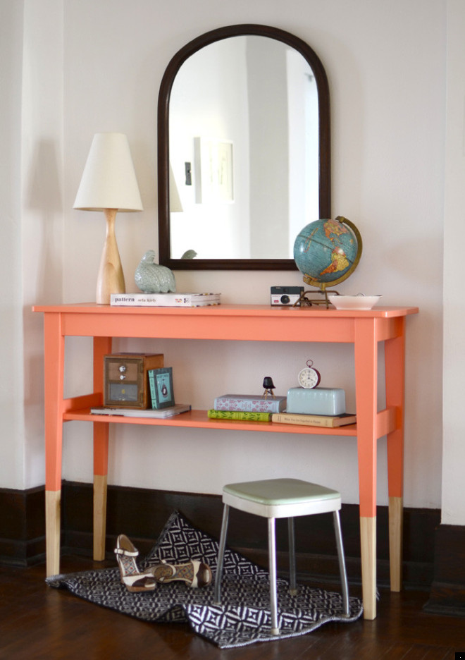 Diy Idea Update A Table With Dipped, Two Tone Table Ideas
