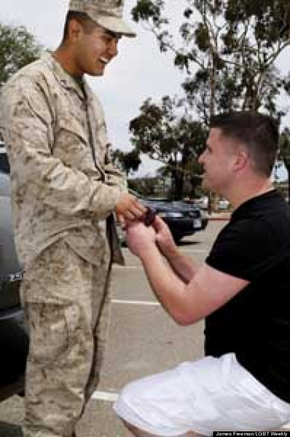 Gay Marine Receives Romantic Proposal From Boyfriend At Camp Pendleton After Long Deployment 2858