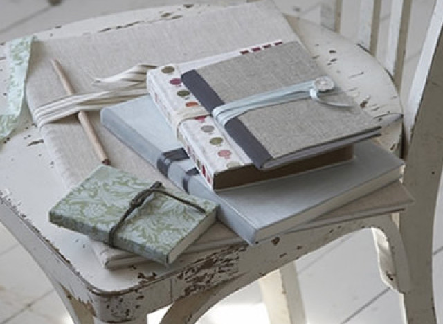 fabric covered books