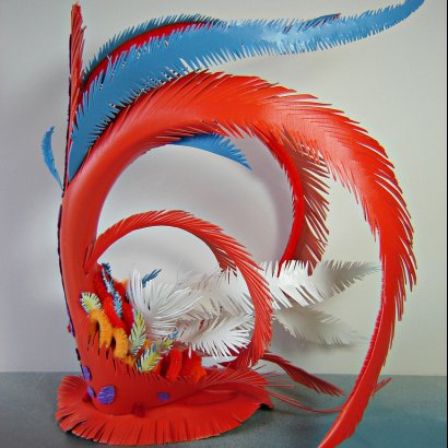 upcycled headdress