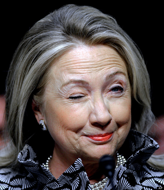 hillary clinton wink