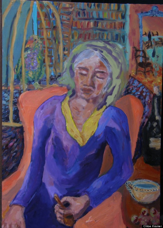 sleeping woman