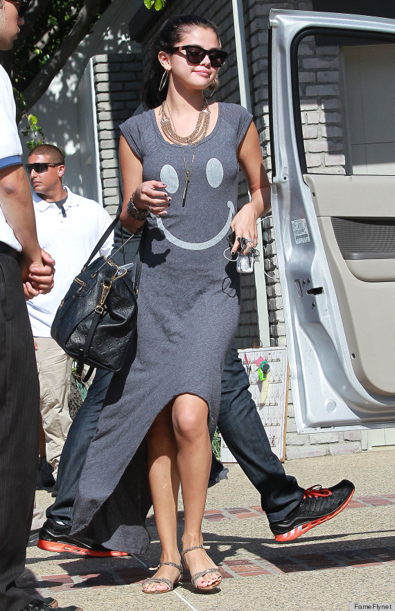 Selena Gomez Keeps Wearing By Far Sandals