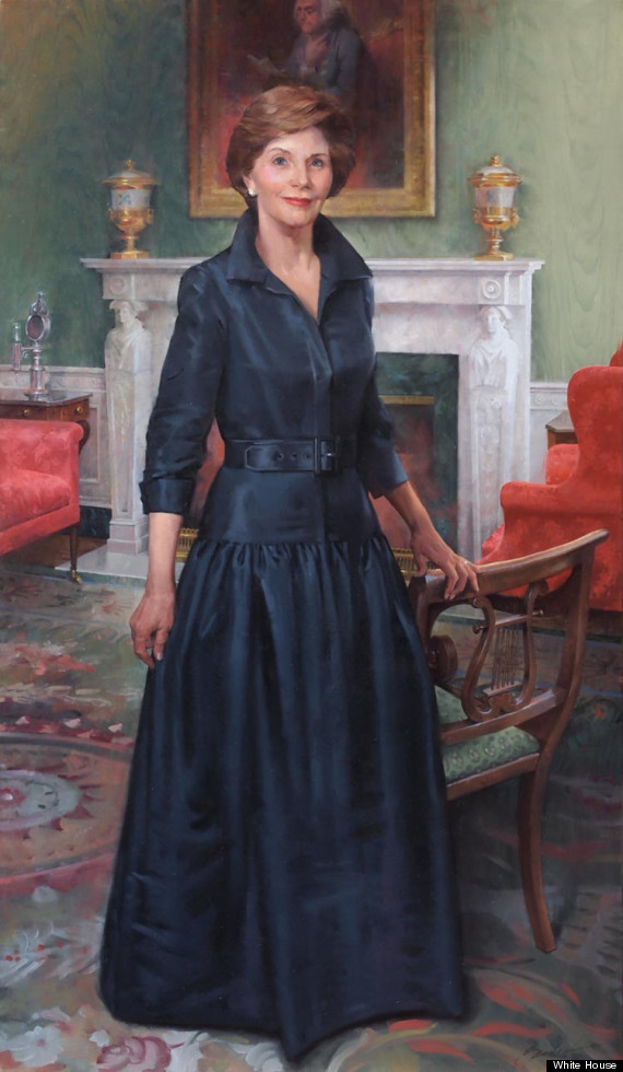 first lady laura welch bush official portrait