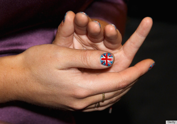 princess eugenie union jack nails