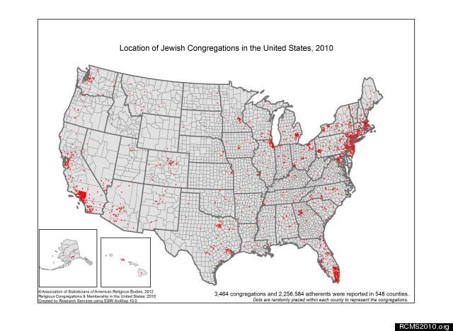 jewish states congregation location