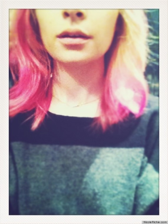 nicole richie pink hair