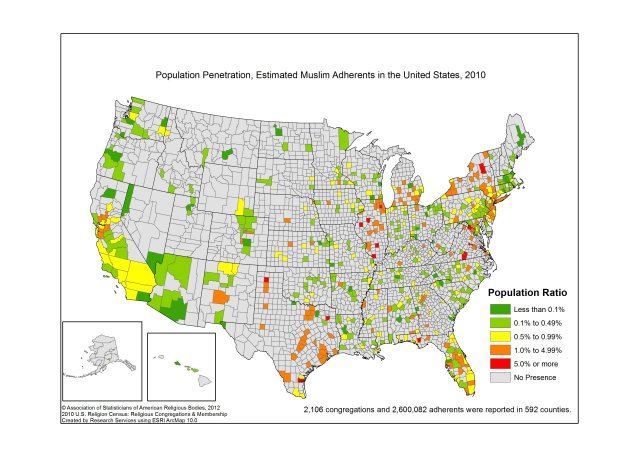 muslim population penetration