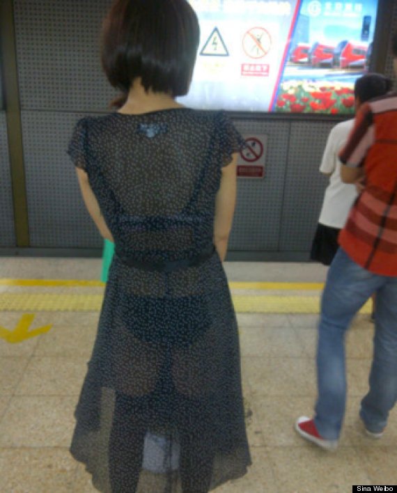 shanghai sexy subway woman
