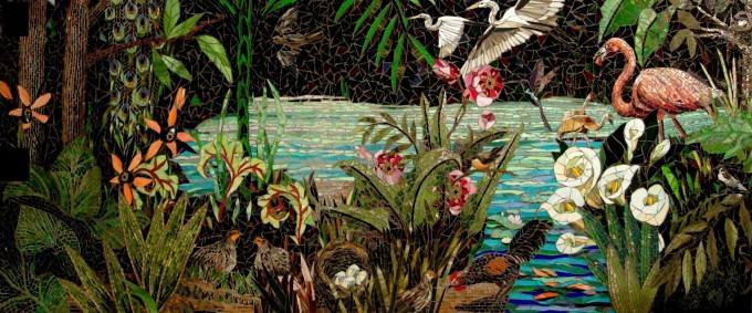 mosaic artwork made from a thousand little pieces