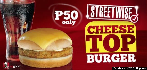 kfc philippines cheese top burger