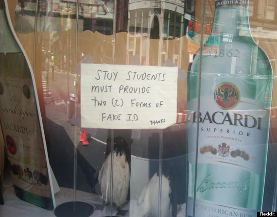 funny liquor store sign