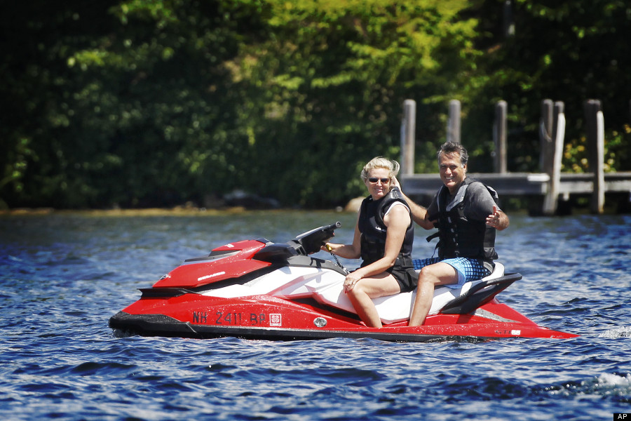 mitt romney jet ski