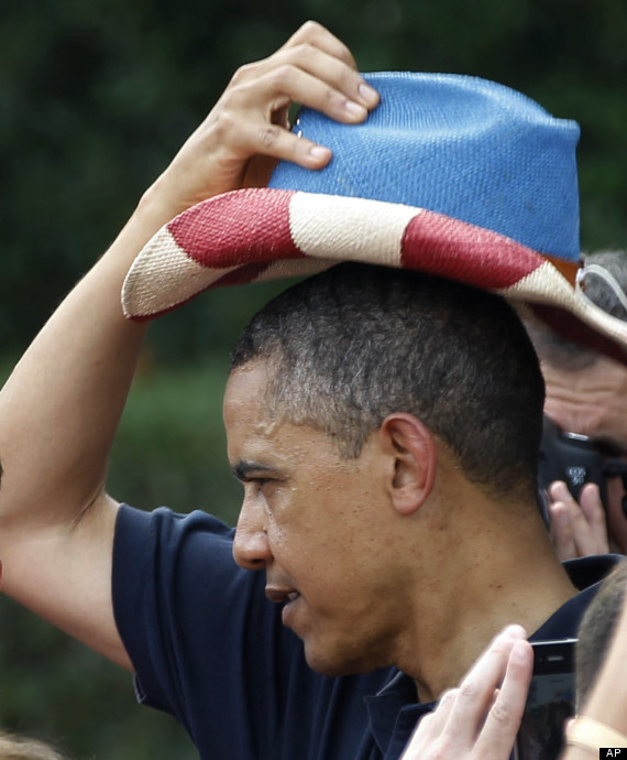 barack obama patriotic hat