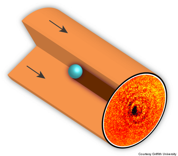 single atom shadow cartoon high res