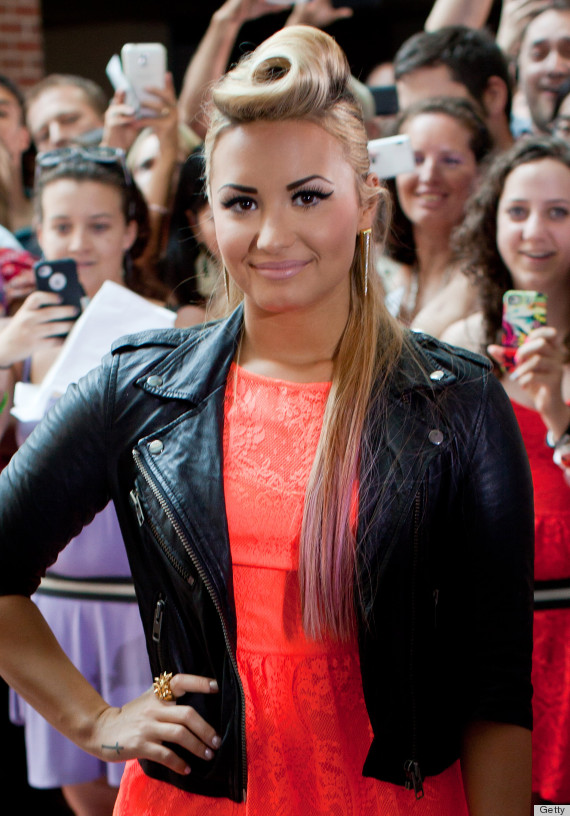 Demi Lovato Wears Strange Hairdo To X Factor Auditions Photos