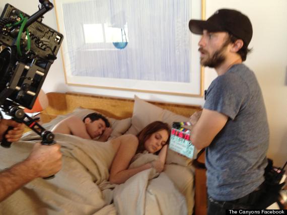 The Canyons': Lindsay Lohan & James Deen Snuggle In Bed In On-Set Photo |  HuffPost Entertainment