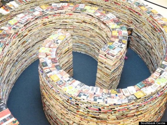 book sculpture