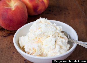 peach ice cream