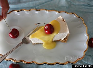 lemon curd and cherries