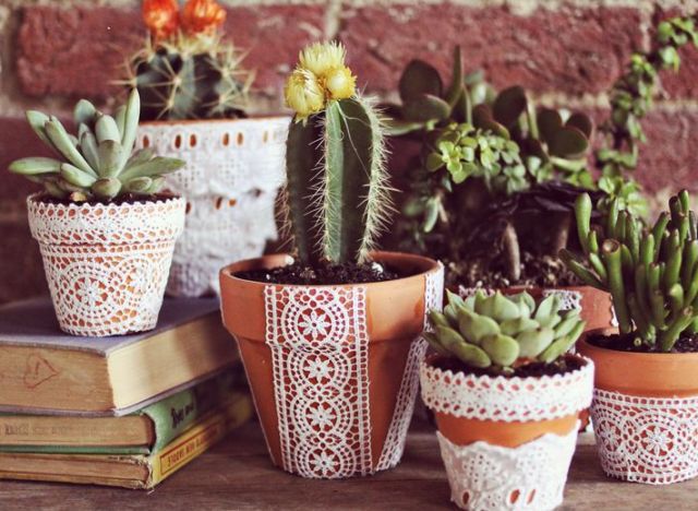 craft of the daylace flower pots