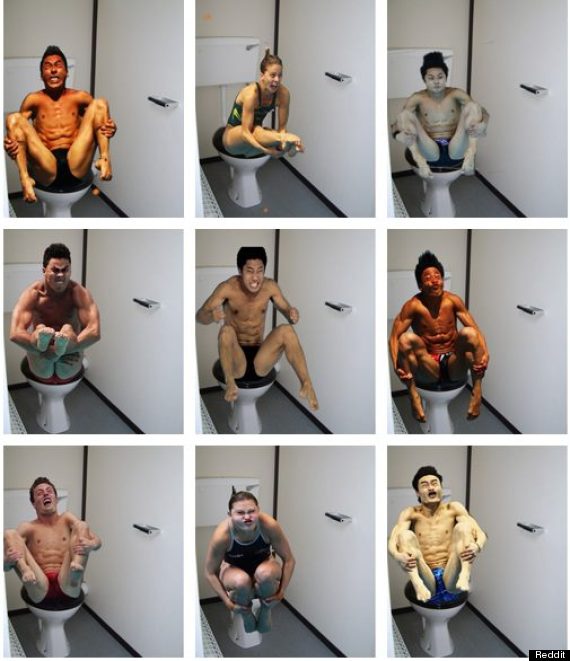 olympic divers toilets