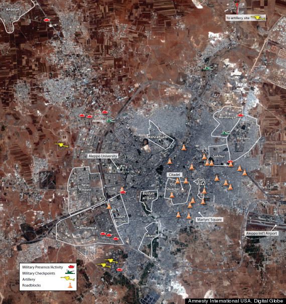 aleppo satellite images