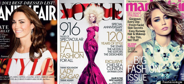 September 2012 Covers: International Editions Of Fashion Magazines