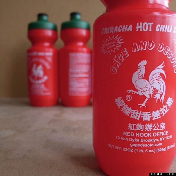 sriracha water bottle