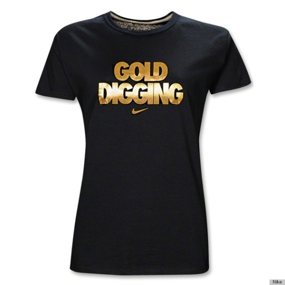 nike gold digging shirt