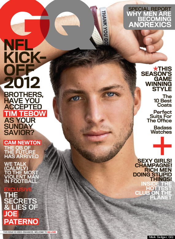 tim tebow gq magazine jesus pose