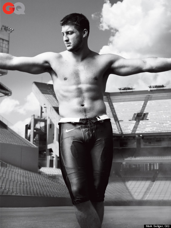 tim tebow gq magazine jesus pose