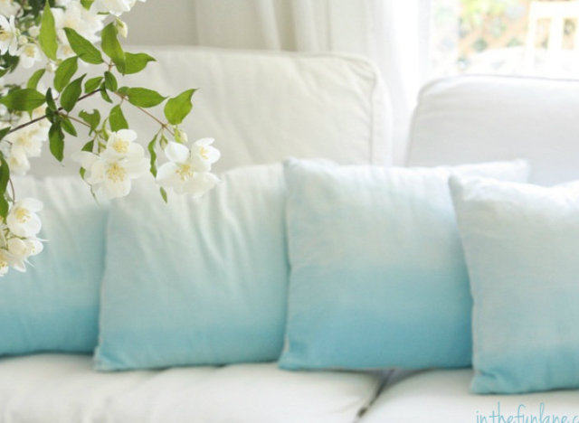 craft of the day ombre pillows