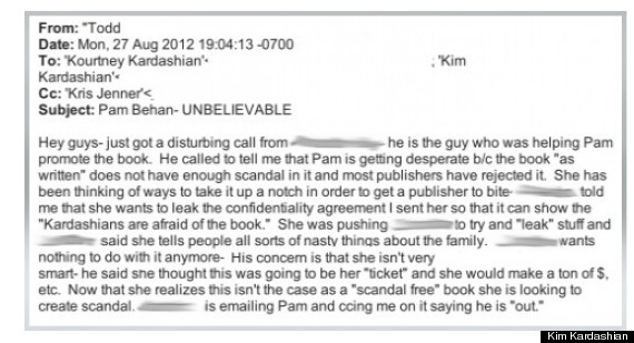 former kardashian nanny email
