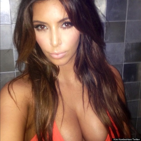 kim kardashian cleavage