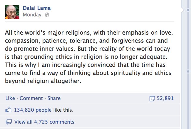 dalai lama religion grew out