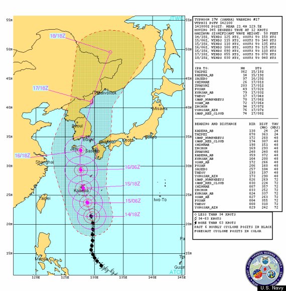 super typhoon japan 2012 path map sanba