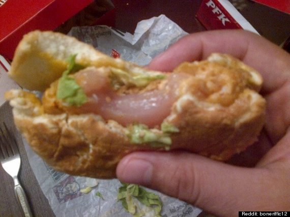 kfc raw chicken sandwich