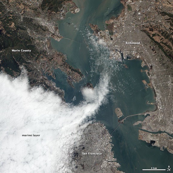 san francisco from space