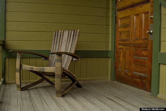 whiskey barrel chair