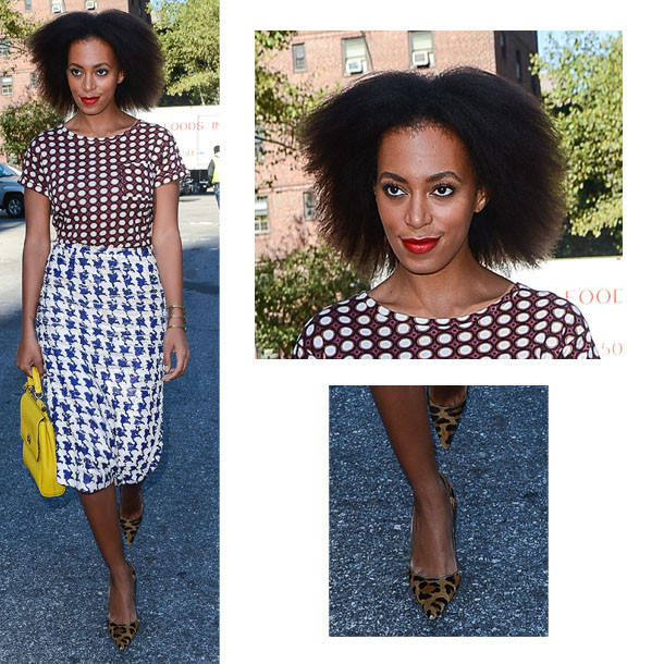 Daily Outfit Idea: Solange Knowles Demonstrates How to Keep Mixed Prints  Looking Fresh