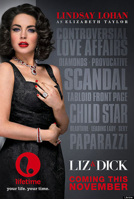 lindsay lohan liz and dick trailer video poster