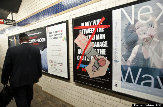 Anti-Muslim Subway Ads Deemed 'Racist,' Altered By Street Artist ...