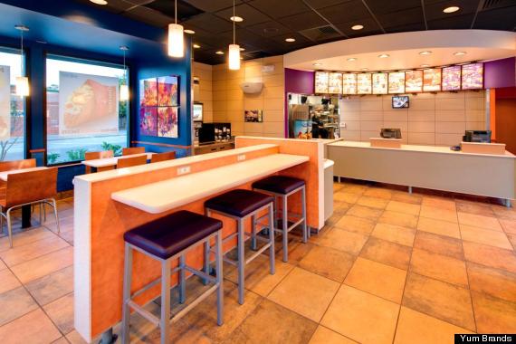 taco bell redesign interior