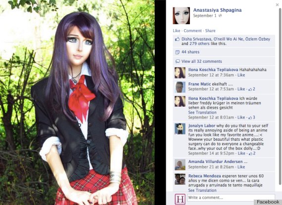 Anastasiya Shpagina Turns Herself Into Real Life Anime Girl