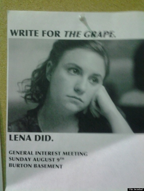 lena dunham the grape